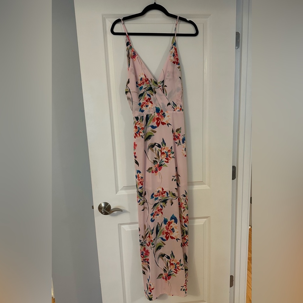 Lush light pink maxi dress
